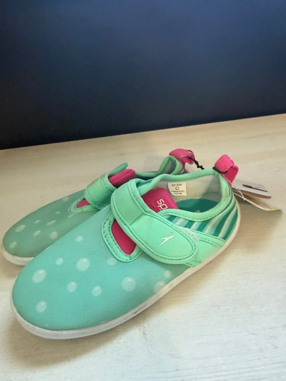 Speedo Kids Water Shoes in Aqua and Pink